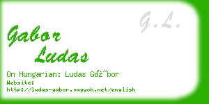 gabor ludas business card